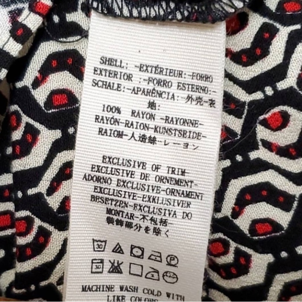 Free People Nadia Geometric Print Skirt size 6 - Picture 3 of 6
